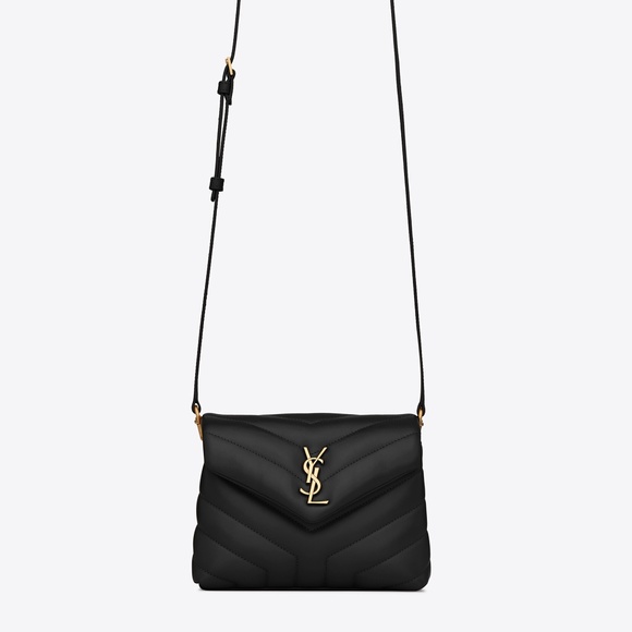 Saint Laurent Loulou Toy Matelasse Black Leather Flap-Top Shoulder Bag NWT - Picture 1 of 12